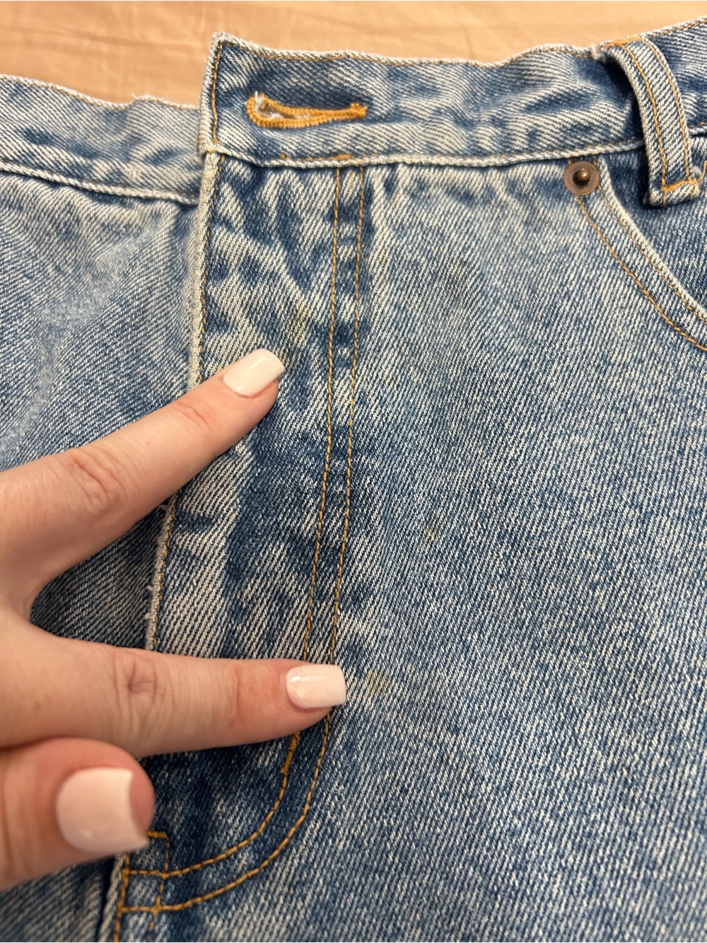Vintage Denim Shorts Sz S/M - Picture 10 of 10